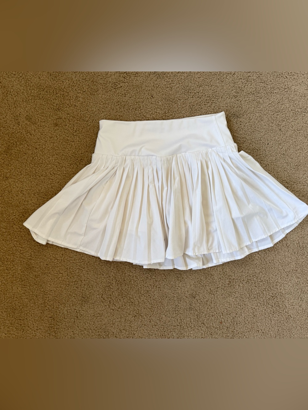 All in Motion White Frilly Mini Skirt with Built In Shorts Size Small